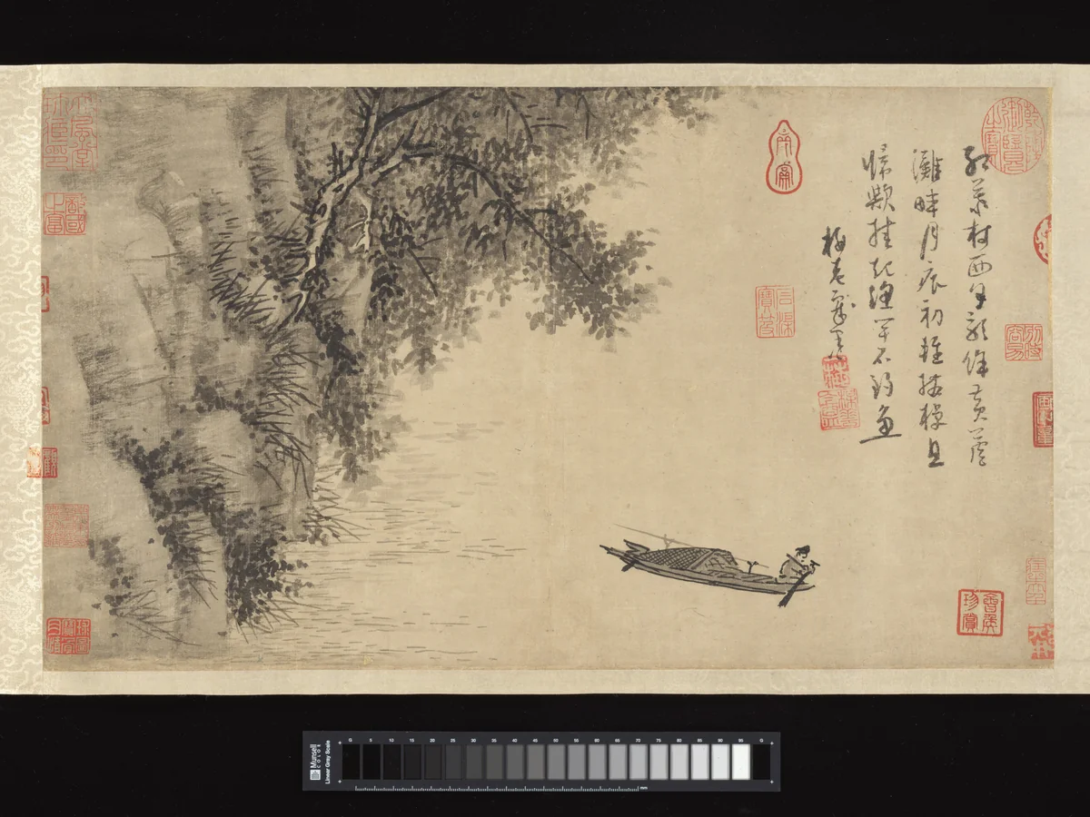 Fisherman by Wu Zhen, painting, 1340-1354