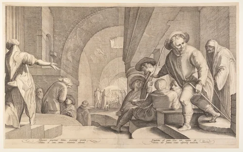 The Adoration of the Shepherds by Jan Saenredam
Karel van Mander, print, 1590-1600