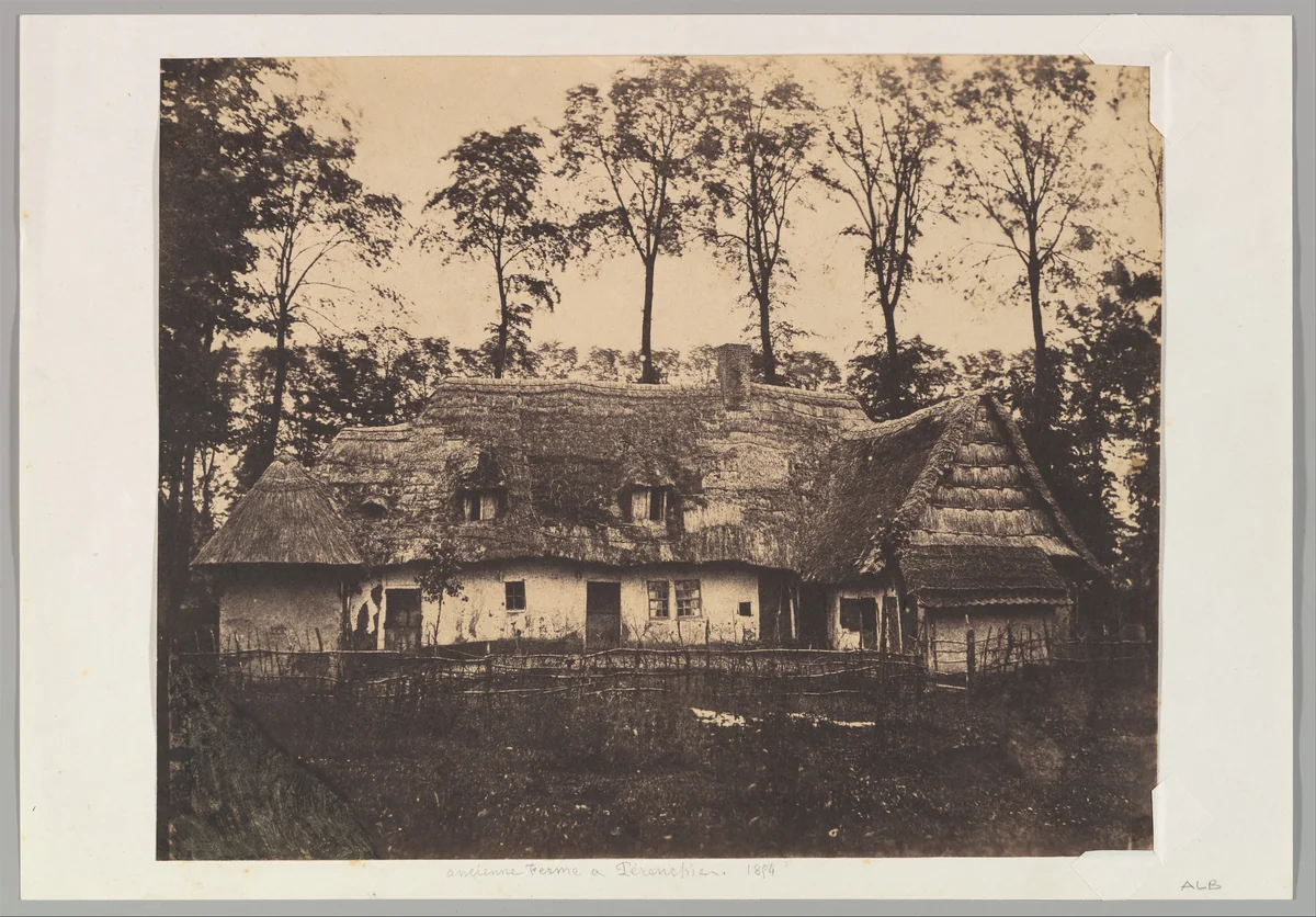 Ancienne Ferme à Pérenchies by Alphonse Le Blondel, photograph, 1854