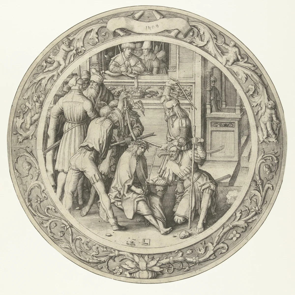 De doornenkroning by Unknown, print, 1509
