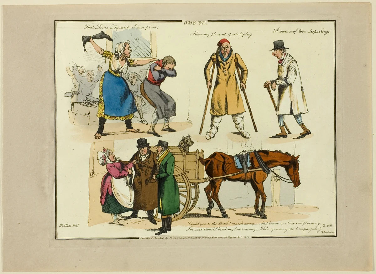 Plate from Illustrations to Popular Songs by Henry Alken, print, 1822