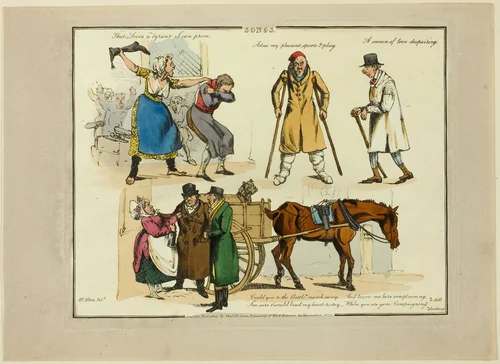 Plate from Illustrations to Popular Songs by Henry Alken, print, 1822