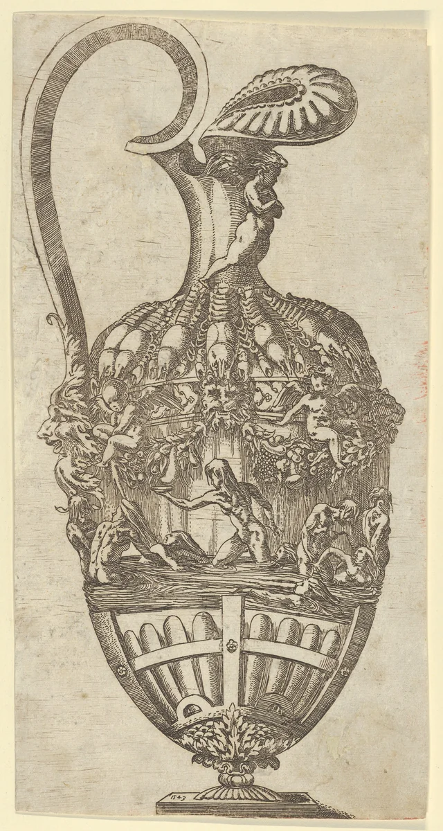 Vase by Antonio Fantuzzi, print, 1543