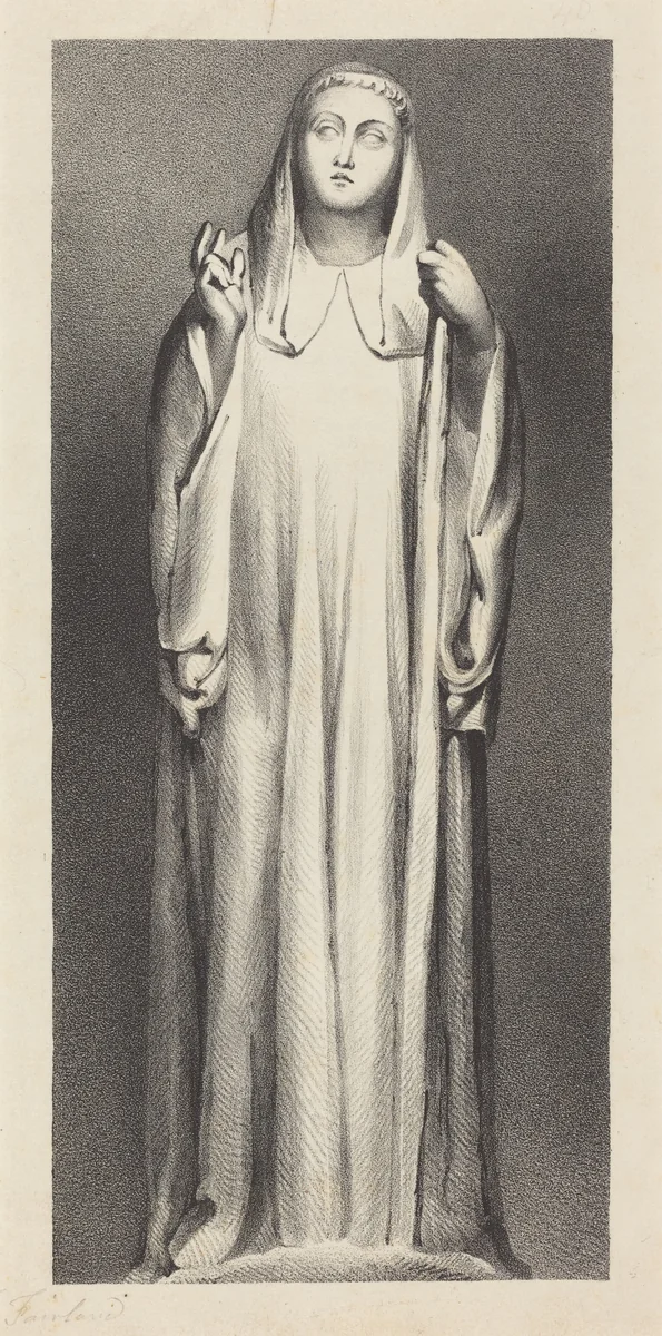 Figure from Peterborough Cathedral by William Fairland
John Flaxman, print, 1829