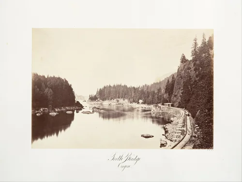 Tooth Bridge, Oregon by Carleton E. Watkins, photograph, 1867