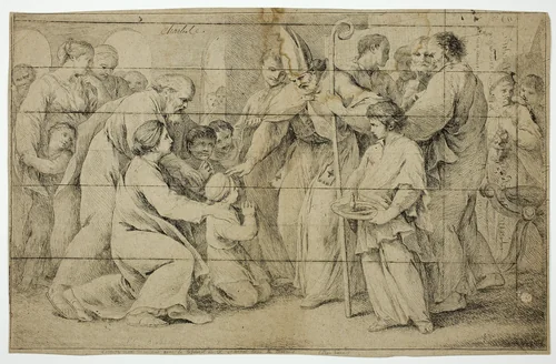 The Confirmation by Pierre Charles Trémolières, print, 1725-1735