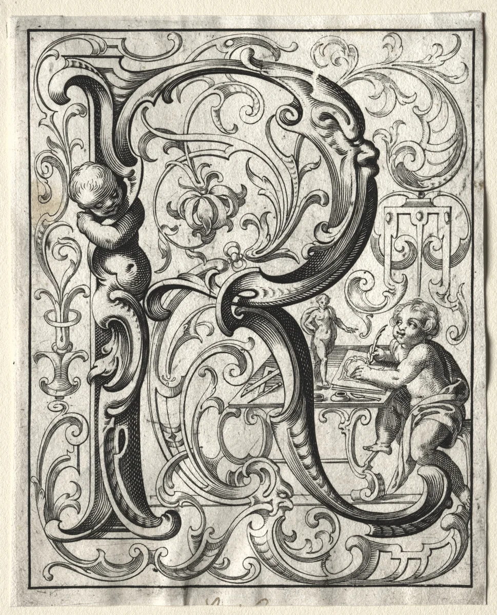 New ABC Booklet: R by Lucas Kilian, print, 1627