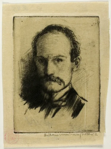 Portrait of the Artist by Donald Shaw MacLaughlan, print, 1902