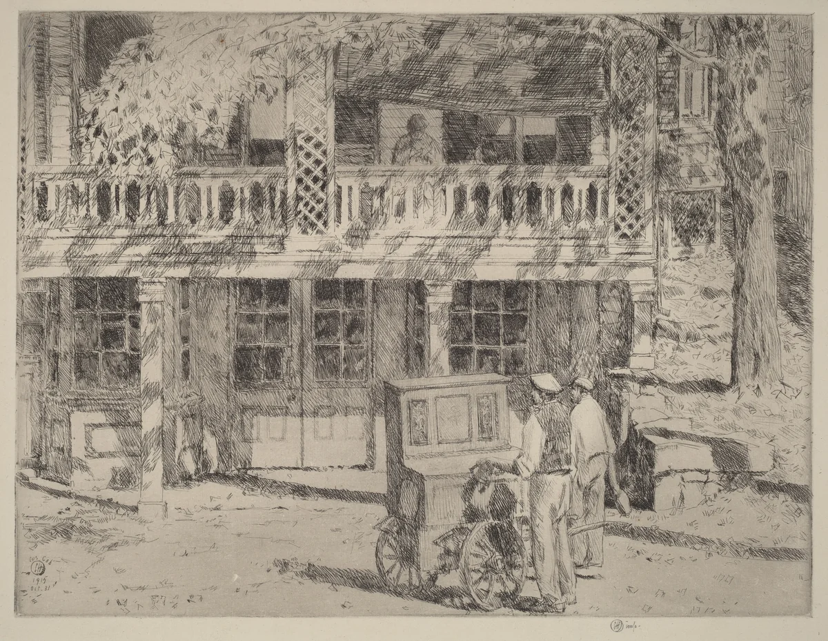 Toby's, Cos Cob by Childe Hassam, print, 1915