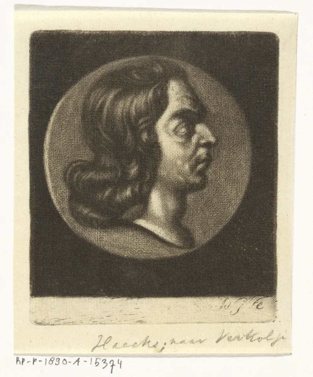 Portret van Hendricks Haecks by Johannes de Groot, print, 1698-1779