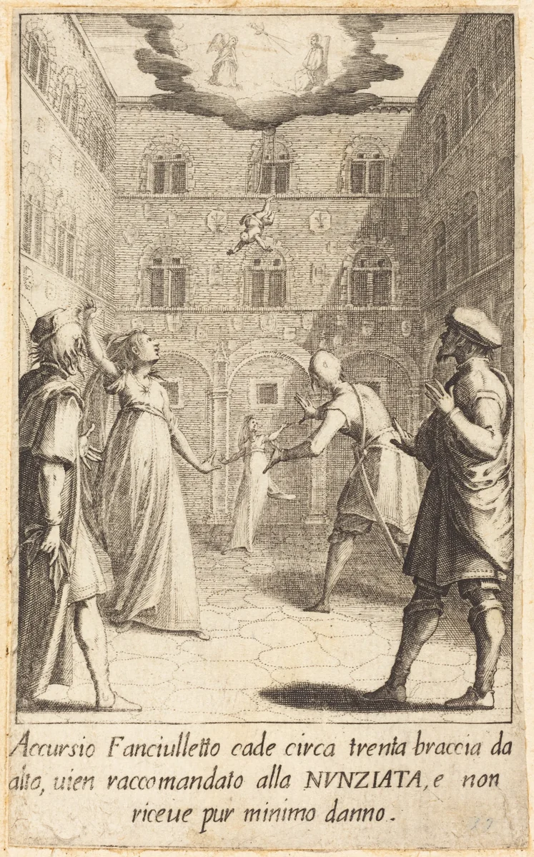 Accursio by Jacques Callot, print, 1619