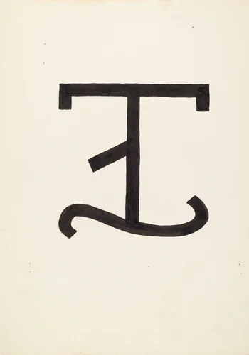Cattle Brand by J. Henry Marley, index of american design, 1936