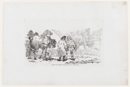 Drayhorses, Draymen & Malsters, from The Rhedarium, or, A New Book of Horses and Carriages by Thomas Rowlandson, print, 1784