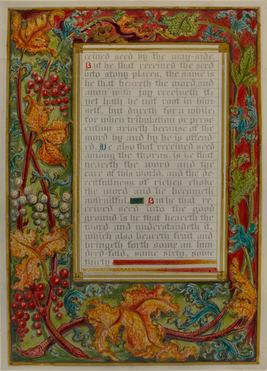 Illuminated Parable: The Sower by Robert Stewart; James Gross, index of american design, 1936