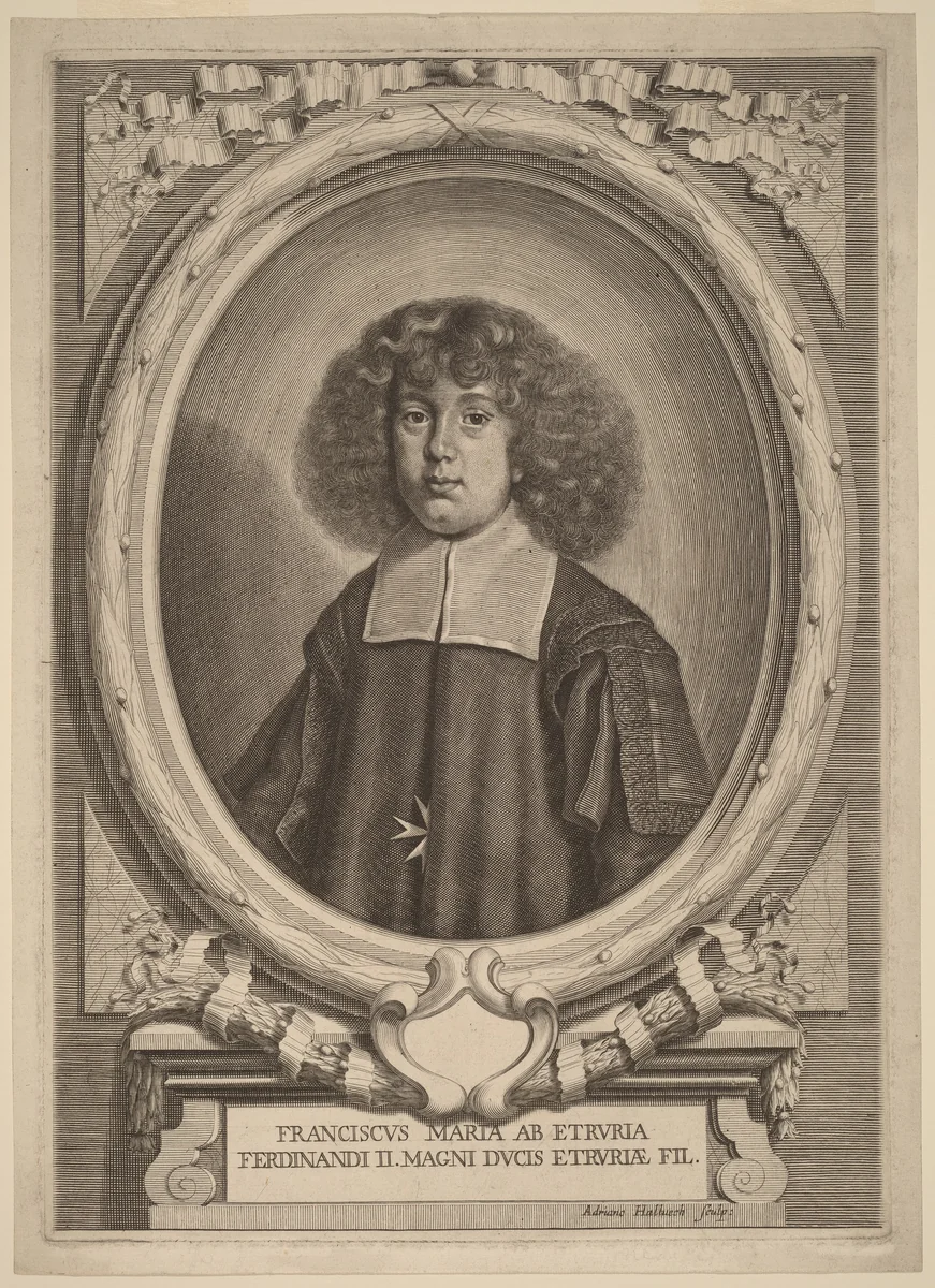 Cardinal Francesco Maria dei Medici by Adriaen Haelwegh, print, 1691