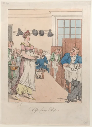 Slap-Bang Shop by Thomas Rowlandson, print, 1815