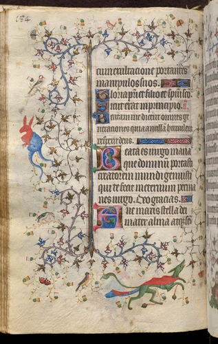 Hours of Charles the Noble, King of Navarre (1361-1425): fol. 92v, Text by Master of the Brussels Initials and Associates, book, 1400-1410