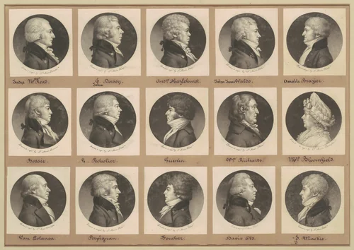 Saint-Mémin Collection of Portraits, Group 17 by Charles B. J. Févret de Saint-Mémin, volume, 1800-1803