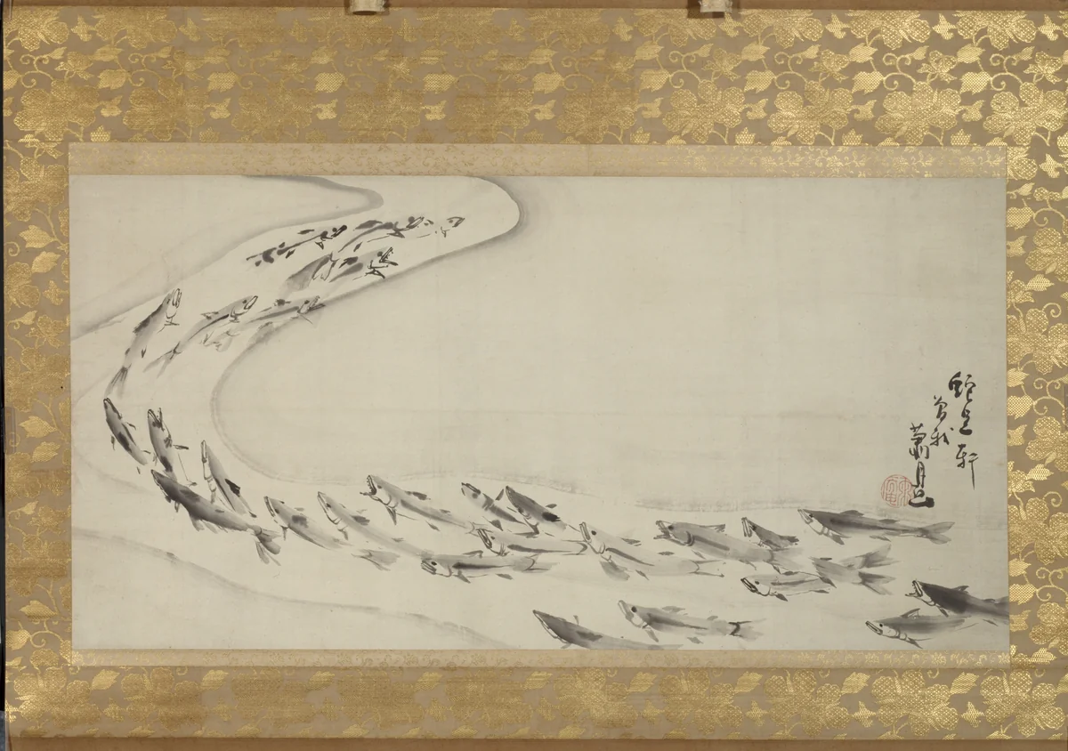 School of Fish by Soga Shōhaku (曾我 蕭白), other