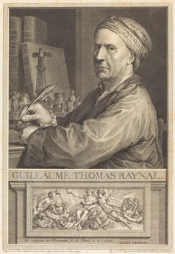 Guillaume Thomas Raynal by Nicolas Delaunay, print, 1780