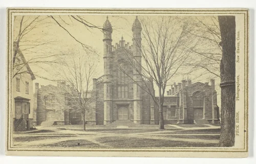 Library, Yale University by Peck Brothers, photograph, 1840-1899
