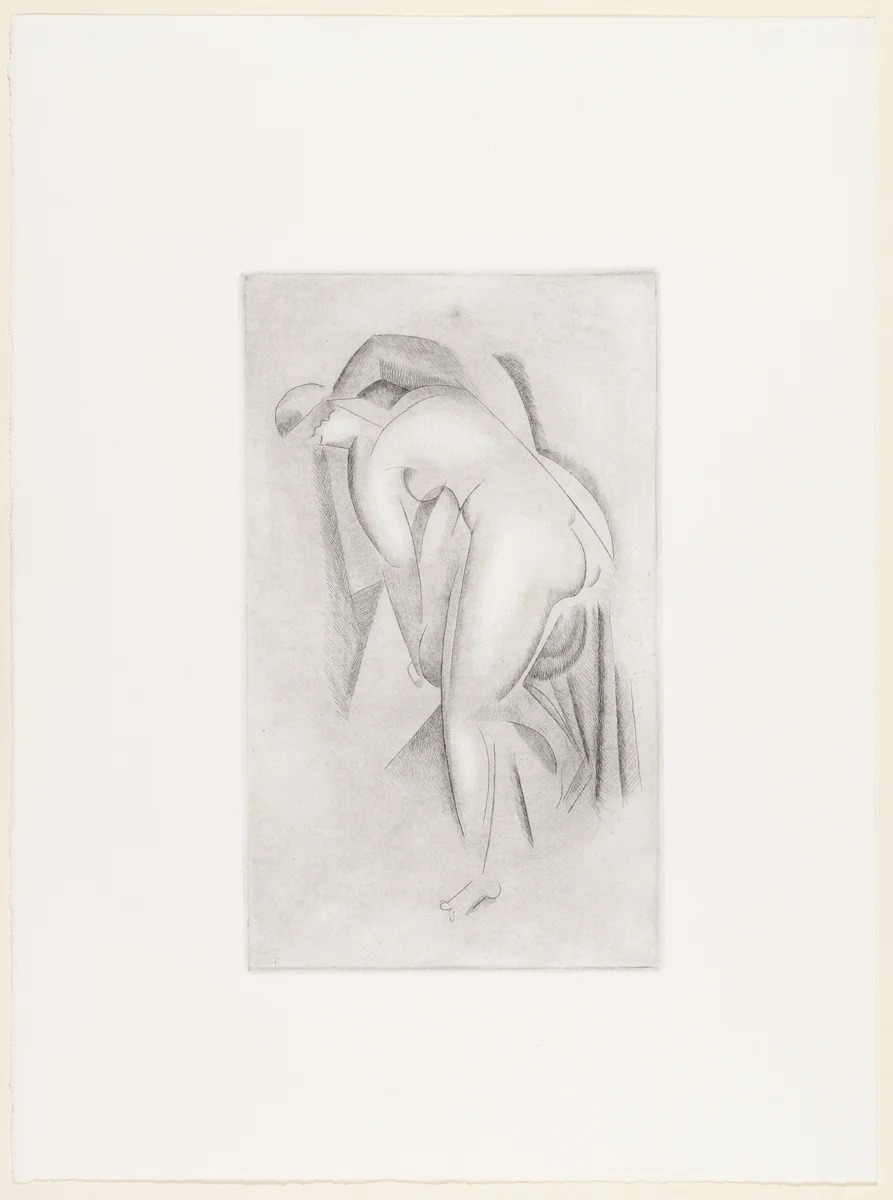 Bending by Alexander Archipenko, print, 1920