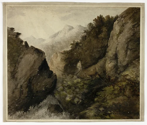Mountain Landscape by Unknown Artist, painting, 1700-1799