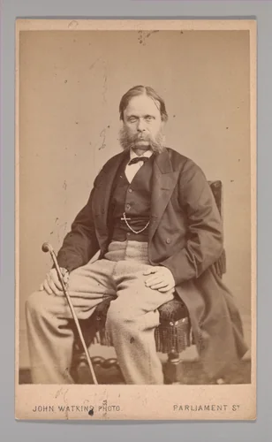 [Egron Sellif Lundgren] by John and Charles Watkins, photograph, 1860-1869