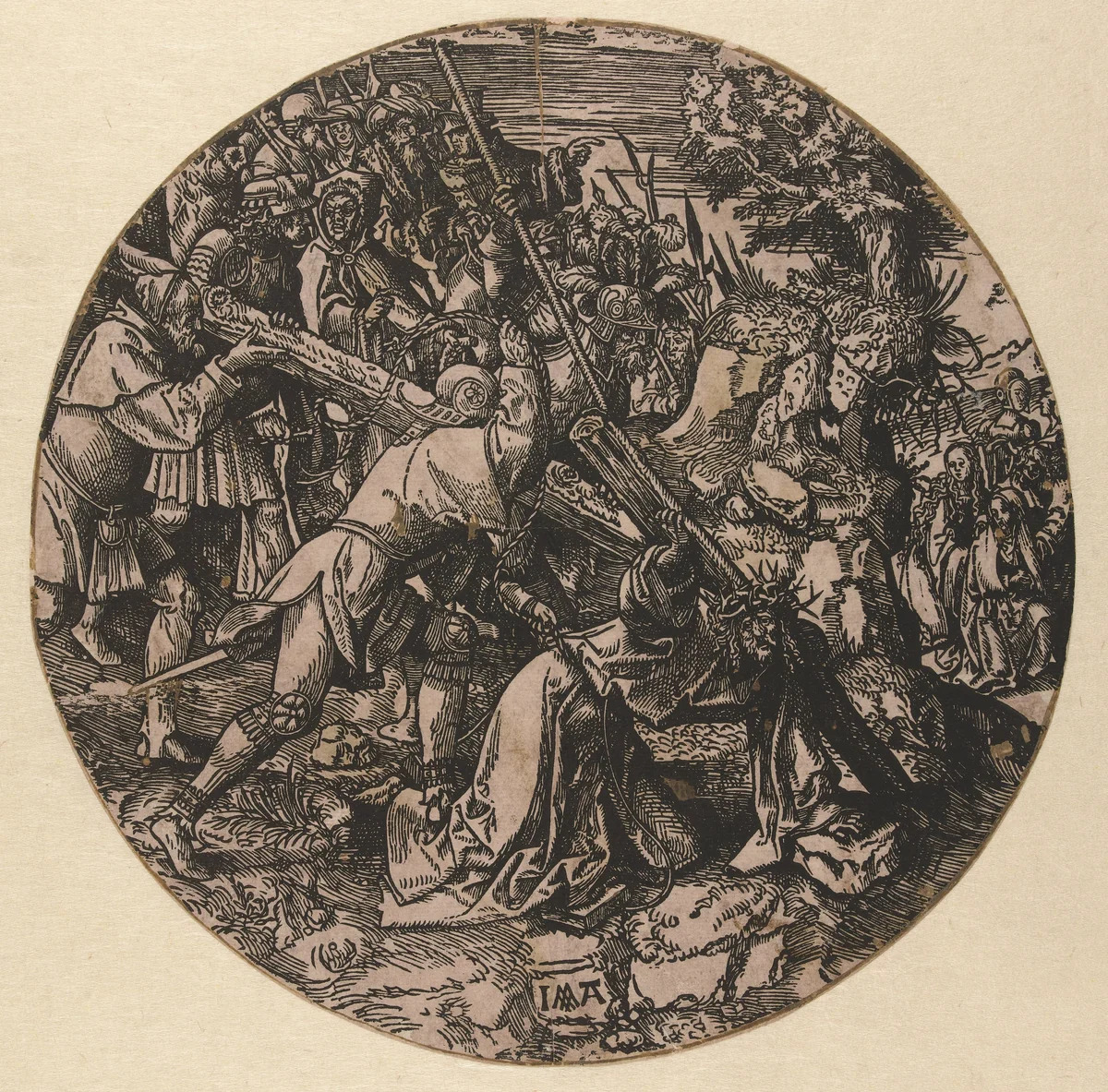 Kruisdraging by Unknown, print, 1517-1533