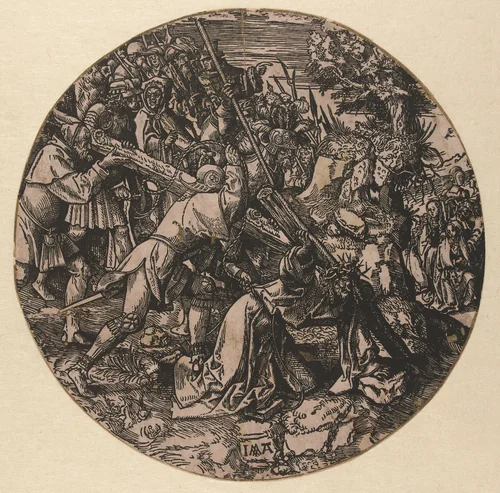 Kruisdraging by Unknown, print, 1517-1533