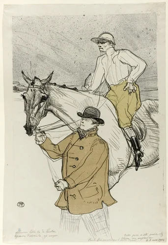The Jockey Going to the Post by Henri de Toulouse-Lautrec, print, 1899
