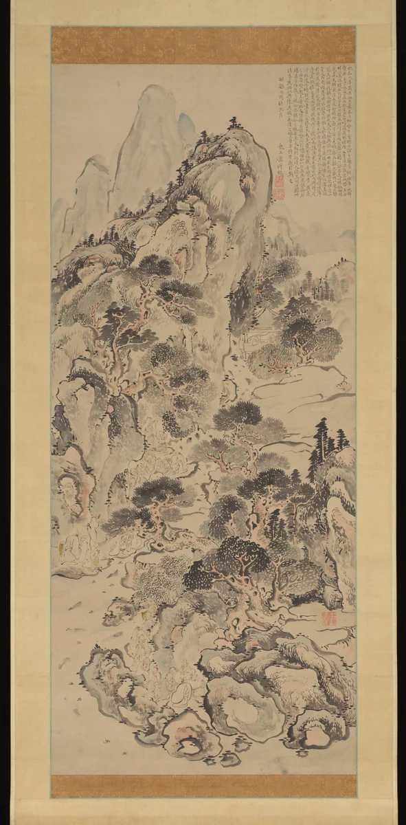 Orchid Pavilion Gathering by Ike no Taiga (池大雅), painting, 1765