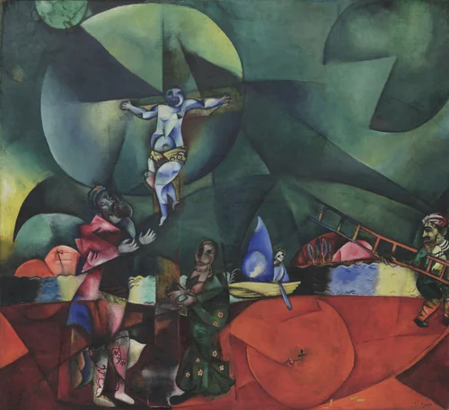 Calvary by Marc Chagall, painting, 1912