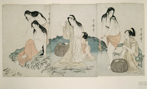 Abalone Divers by Kitagawa Utamaro (喜多川歌麿), print, 1792-1803
