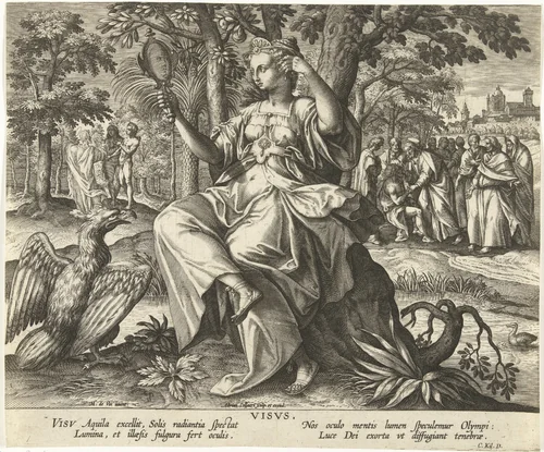 Gezicht by Unknown, print, 1570-1618