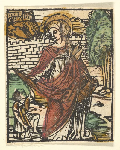 St. Elizabeth (adaptation) by Hans Baldung, print, 1512-1600