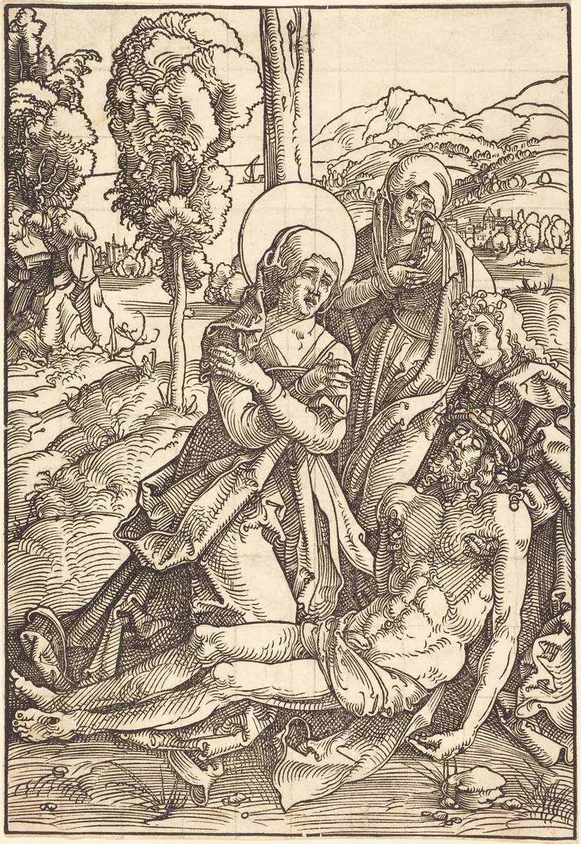 Lamentation for Christ by Hans Baldung Grien, print, 1510