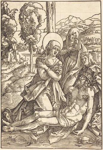Lamentation for Christ by Hans Baldung Grien, print, 1510