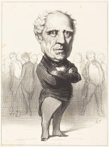 Maréchal Bugeaud by Honoré Daumier, print, 1849