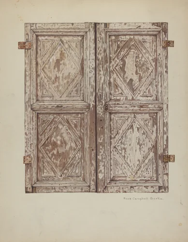 Wooden Cabinet Doors by Rose Campbell-Gerke, index of american design, 1939