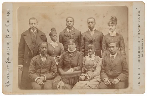 University Singers of New Orleans by Llewellyn A. Sawyer, photograph, 1874-1884