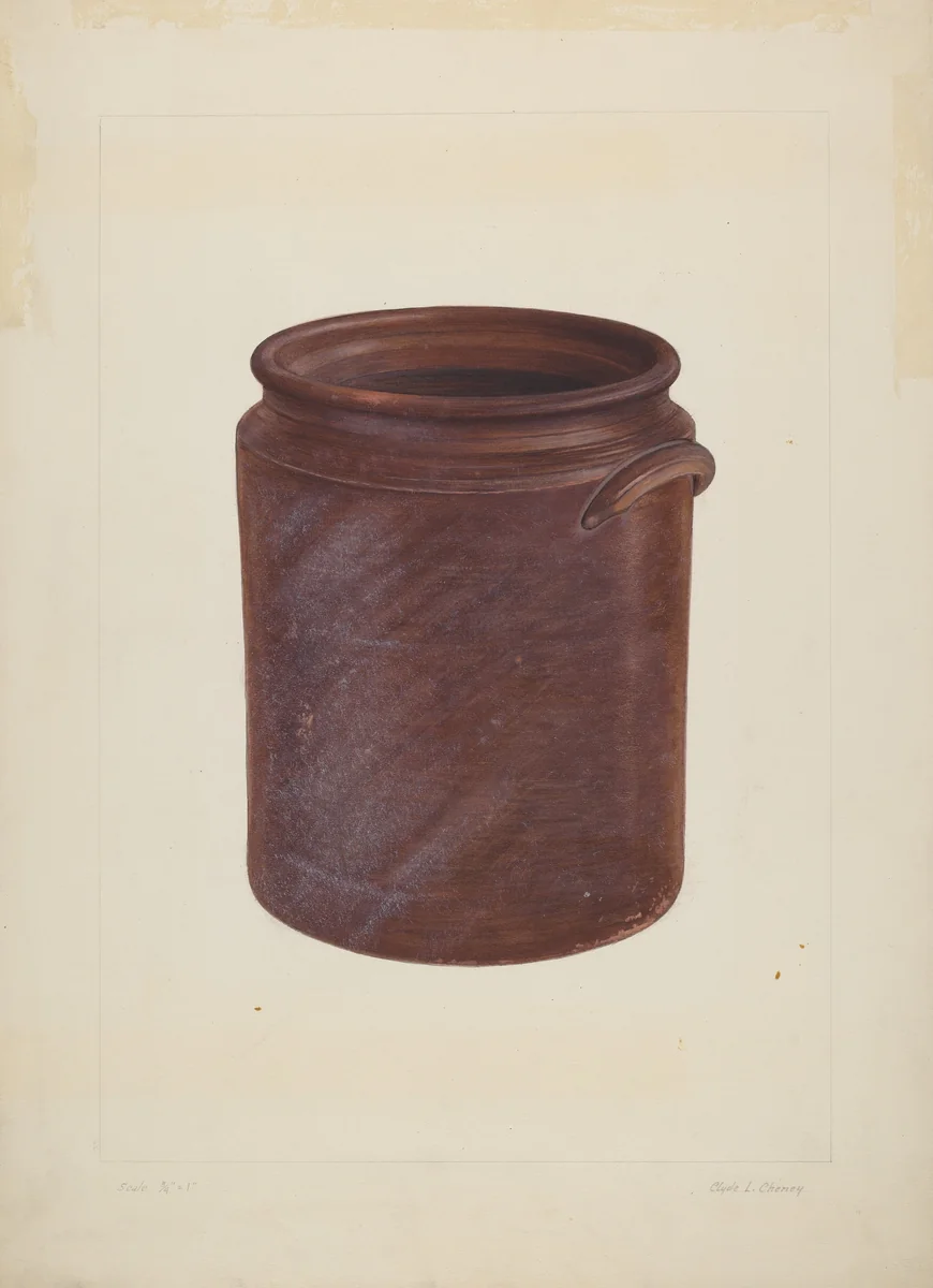 Eardley Jar by Clyde L. Cheney, index of american design, 1938