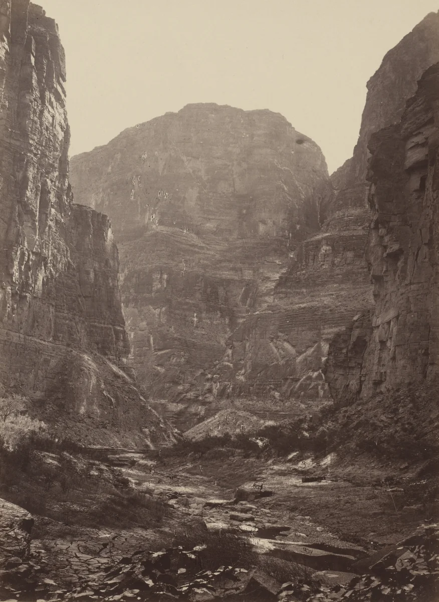 Canyon of Kanab Wash, Colorado River, Looking South by Timothy O'Sullivan, William H. Bell, photograph, 1871