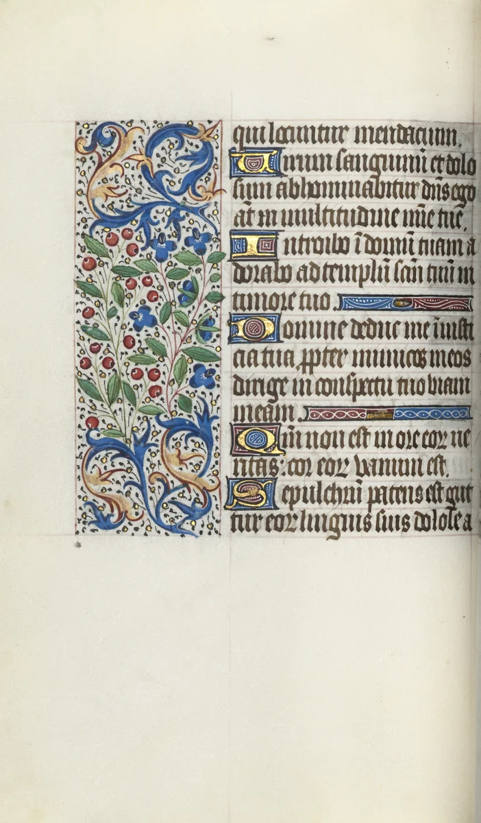 Book of Hours (Use of Rouen): fol. 52v by Master of the Geneva Latini, book, 1465-1475