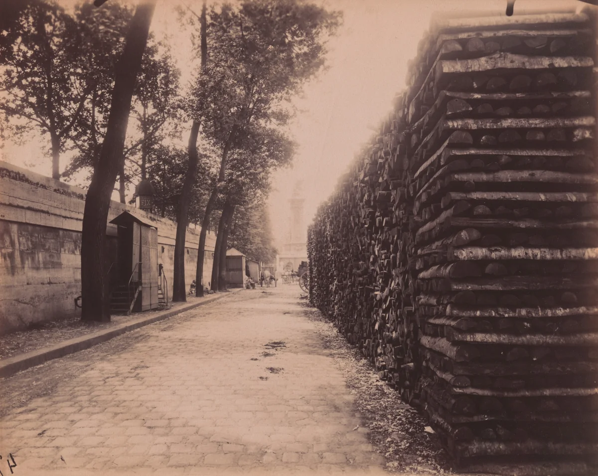 Port des Invalides by Eugène Atget, photograph, 1913