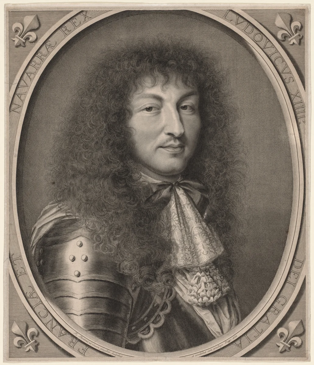 Louis XIV by Robert Nanteuil, print, 1666