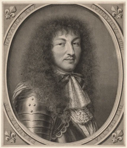Louis XIV by Robert Nanteuil, print, 1666