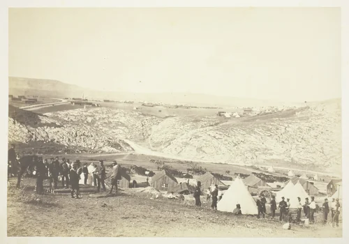 Encampment of Horse Artillery by Roger Fenton, photograph, 1855