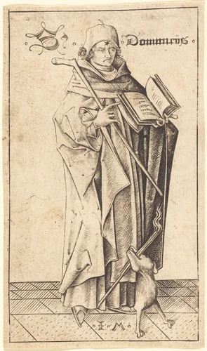 Saint Dominic by Israhel van Meckenem, print, 1470