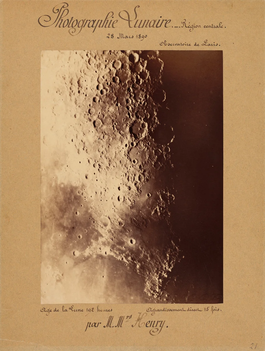 Photographie Lunaire-- Region Centrale by French 19th Century, photograph, 1890
